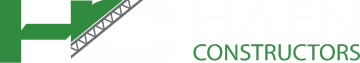 haen constructors vertical white logo